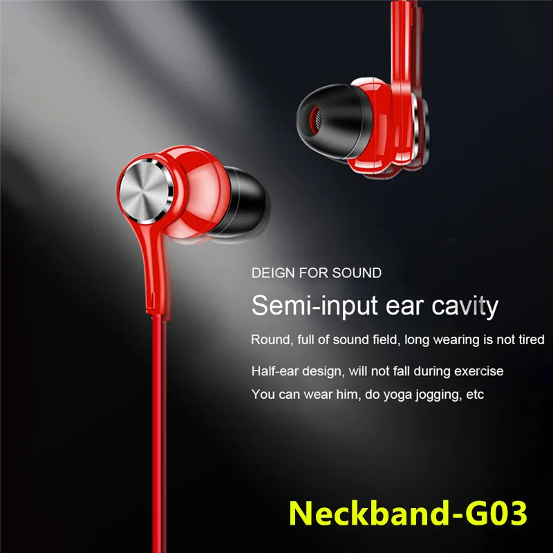 

G03 neckband Bluetooth Earphone for Apple iPhone 6S 6 Plus 7 8 X SE 5S 5 7plus 8plus Music Earbud Charging Box
