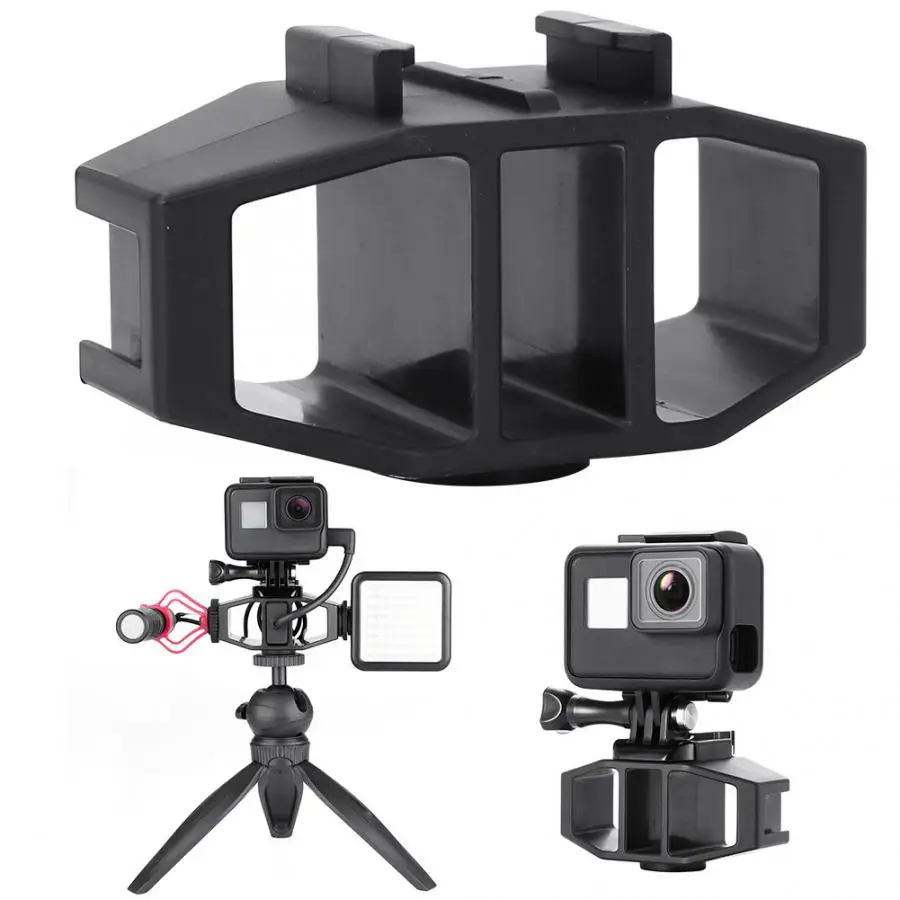 Ulanzi GP-1 GoPro Vlogging Стенд кронштейн 2 Холодный башмак крепление 1/4 ''Винт для GoPro Hero 7 6 5 SJcam DJI Osmo экшн спортивные камеры