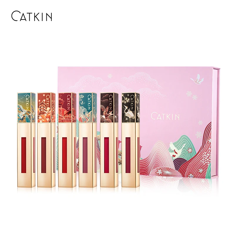 

CATKIN Liquid Lipstick Lip Gloss Lightness Semimatte Waterproof Long Lasting Satin Nourish Moisturizing Smooth Soft
