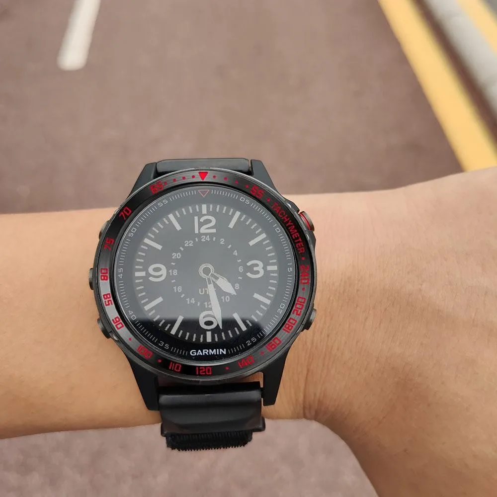 Для часов Garmin Fenix 5/5 Plus, Безель, кольцо из нержавеющей стали, скульптурный тахиметр, клейкая крышка, защита от царапин, кольцо