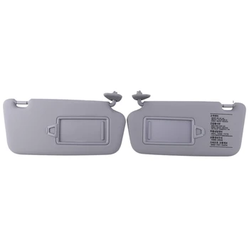 

Car Interior Sun Visor Shade Lh + Rh Gray for 2006-2011 Hyundai Accent Verna Solaris 852101E020Qs 852201E020Qs