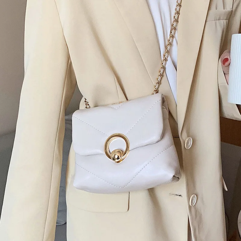 

High Quality Lingge Mini Bag Women's Popular Chain Messenger Bag 2020 New Style Net Red Fashion Single-Shoulder Bag for Women
