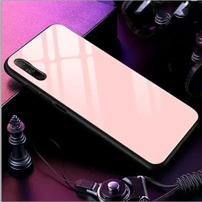 Черный Закаленное Стекло чехол для Huawei Honor 9 X 9x Мягкая силиконовая накладка на заднюю панель для Huawei Honor 9X9 x звездным узором защитный чехол для телефона - Цвет: Черный