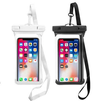 

2pcs Float Waterproof Bag Universal Mobile Phone Bag For iPhone SE 11 Pro Max Xs Samsung Huawei Xiaomi Swimming Under Water Case