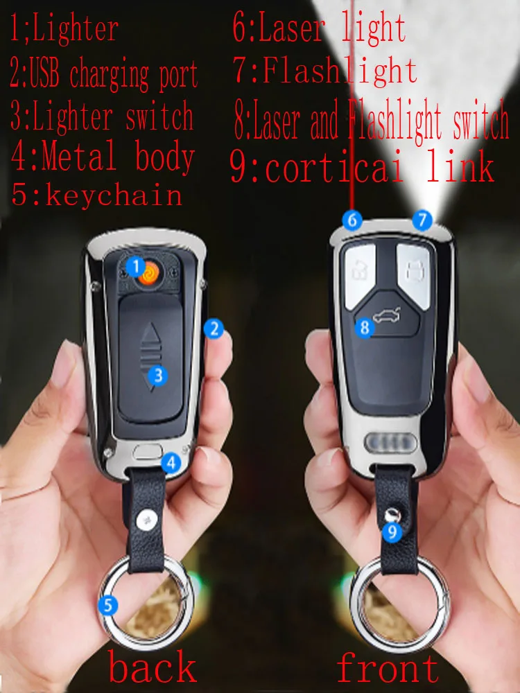 USB светильник er flash светильник лазерный светильник брелок