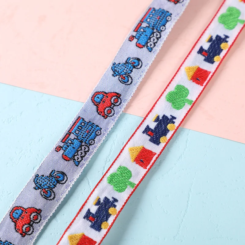 3 YARD 16~18MM Small House Train Car Children's Clothing Accessories Embroidered Ribbon HANDMADE Lace | Дом и сад
