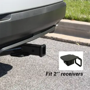 

50mm x 50m Trailer Hitch Receiver Cover For Ford Jeep Chevrolet 1Pc 2 Inch Auto Trailer Hitch Cover Plug Caps Rubber For Toyota