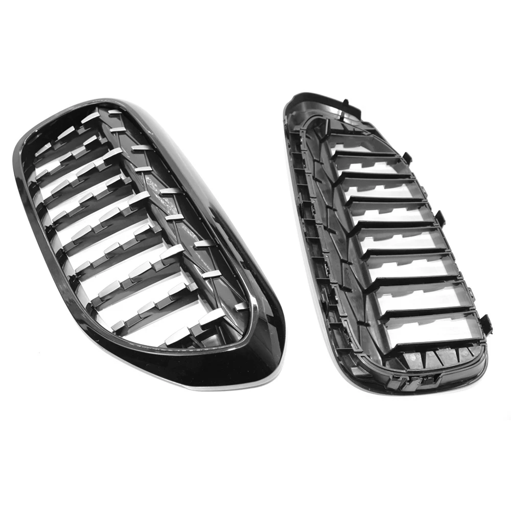 

Auto Accessories 1 pair Meteor Semi-plating Car Front Kidney Grille Cover Fit for BMW M550i 540i 530i G30 G31 2017-2019