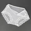 Ultra-thin Transparent Panties Underwear Women Briefs Seamless Panties Solid Female Sexy Briefs Seamless Mid-Rise Lace Panties ► Photo 3/6