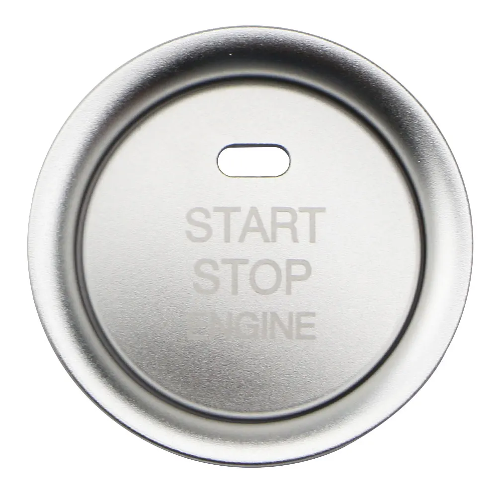 Декоративная кольцевая Крышка для ключа зажигания с одной кнопкой для Mazda Axela Atenza CX-4 CX-5 дополнительная наклейка для автомобиля - Название цвета: Silver
