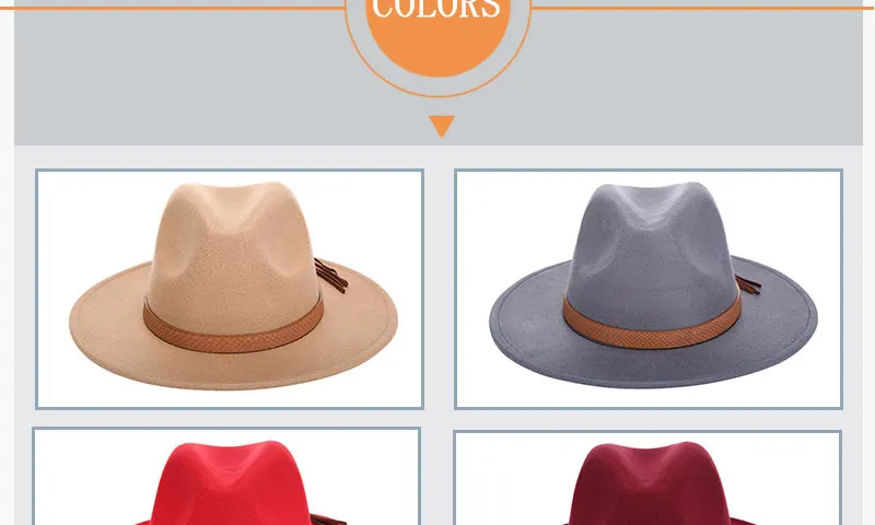 Ретро Женская фетровая шляпа для женщин дамы Fedoras осень/зима джаз шляпа Имитация шерсти плоские поля котелок шляпка для церкви