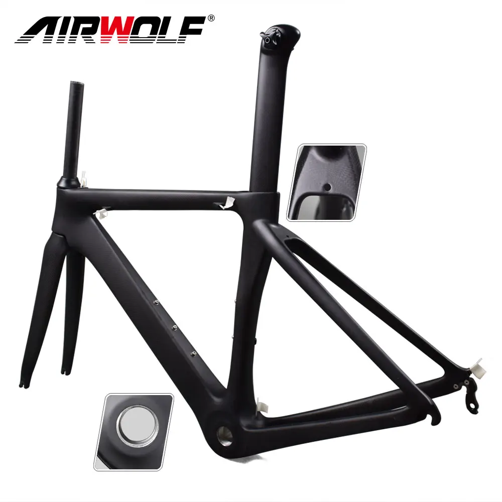 Новый Airwolf карбоновая рама для гоночного велосипеда BSA 3K матовая/глянцевая
