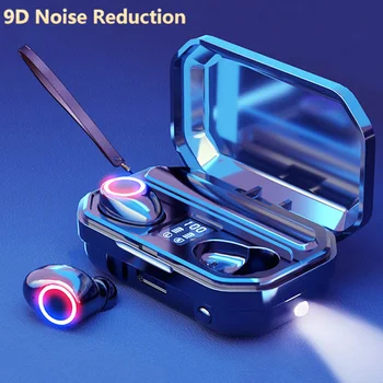 

Touch Control 5.0 Bluetooth Earphone 3300mah Sport Wireless Headphones Waterproof Wireless Bluetooth Headset 9D Noise Cancelling