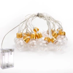 2022NEW 20 Bulbs LED Festoon Party Lights Garland String Fairy Lights for Wedding Events lights Garden Party Bar Bistro