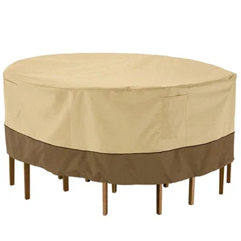 

Veranda Water-Resistant 60 Inch Tall Round Patio Table & Chair Set Cover