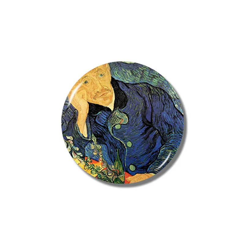Lychee Life Van Gogh Paintingt серии магнит на холодильник круглой формы магниты на холодильник дорожные сувениры украшения для кухни