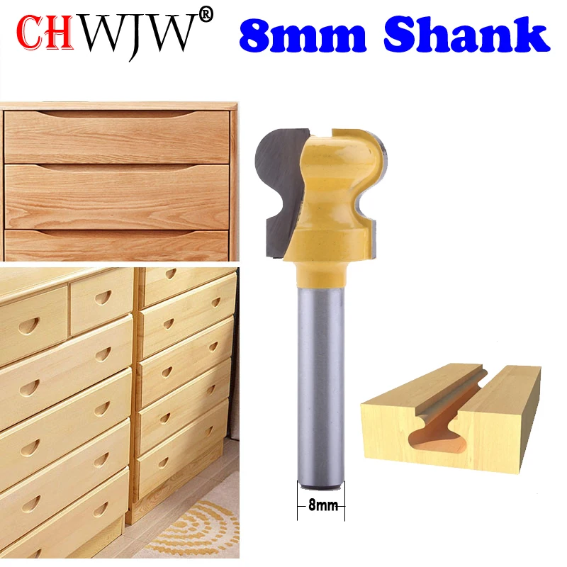 CHWJW 1 шт. 8 мм 1/" хвостовик классический двойной палец деревообрабатывающий бит C3 карбидная древесина фрезерный ящик фреза по дереву инструменты
