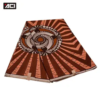 

ACI 6 Yards New African Ankara Fabrics Tissu Africain Batik Nigeria Wax Print Fabric Hot Veritable Wax African Fabric For Lady