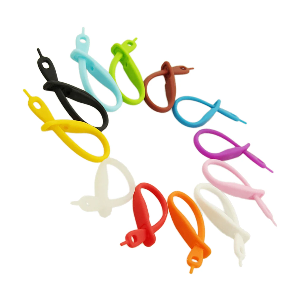 12Pieces Beer Glass Cup Wine Glass Bottle Strip Tag Marker Random Color