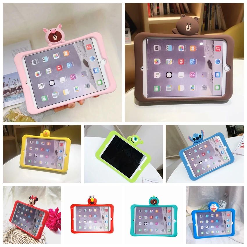 

For iPad Pro 11 11'' tablet Case Soft silicon PC stand Cute Cartoon Kids cover For iPad Pro11 A1980 A1934 A1949 A2013 Case Funda