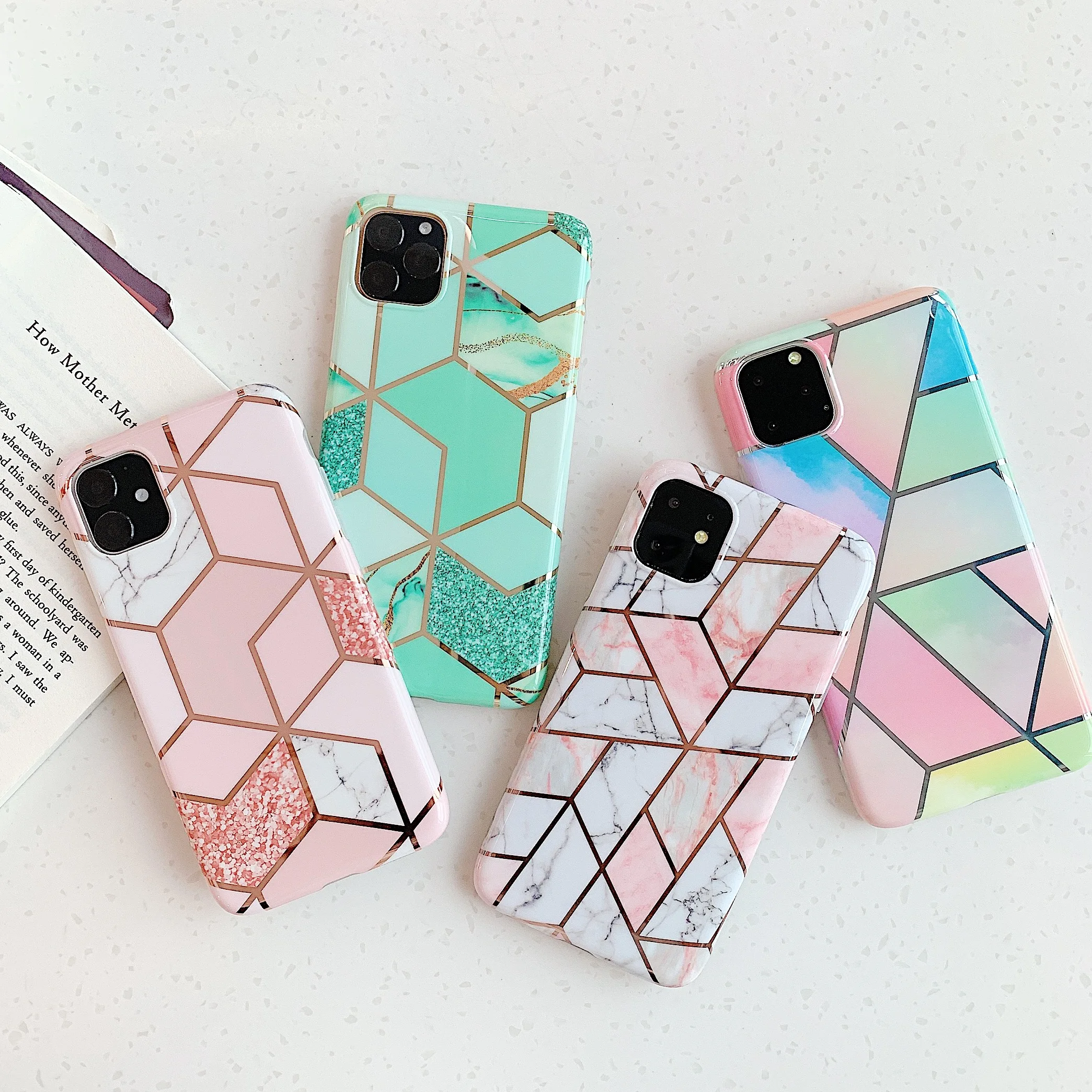 

Plating Marble stone pattern IMDPhone Case For iPhone 11 5.8inch Case Cover For iPhone 11 6.1inch cases for iPhone 11 6.5inch