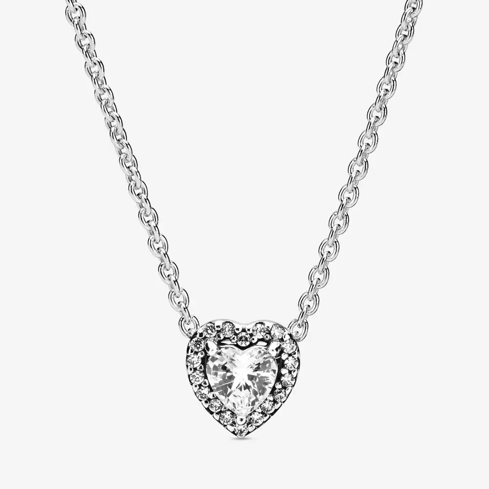 PDB XL 15 925 пробы Серебряный модный браслет в форме сердца с инкрустированным бриллиантом Подарок - Цвет камня: 398425C01
