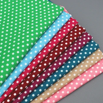 

100cm*147cm 0.6cm Polka Dots Fabric Candy Cotton Poplin Textiles Sewing Patchwork DIY
