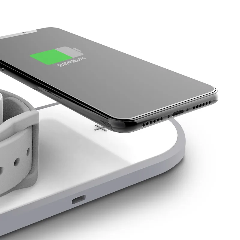 Hot Sales! 3 In 1 Wireless Charging Wireless Charger for Apple Watch Headset Three-in-one Wireless Charging Pad