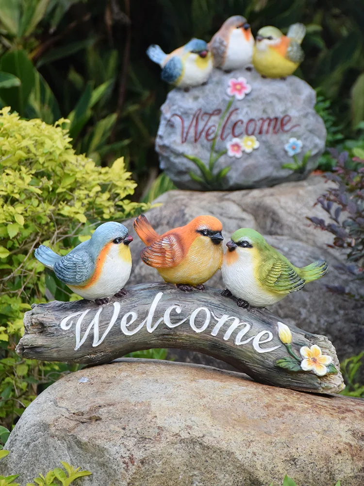 

Уличные садовые статуи с орнаментом, креативная мультяшная смола, имитация животного, Декоративная скульптура для двора, сада, аксессуары