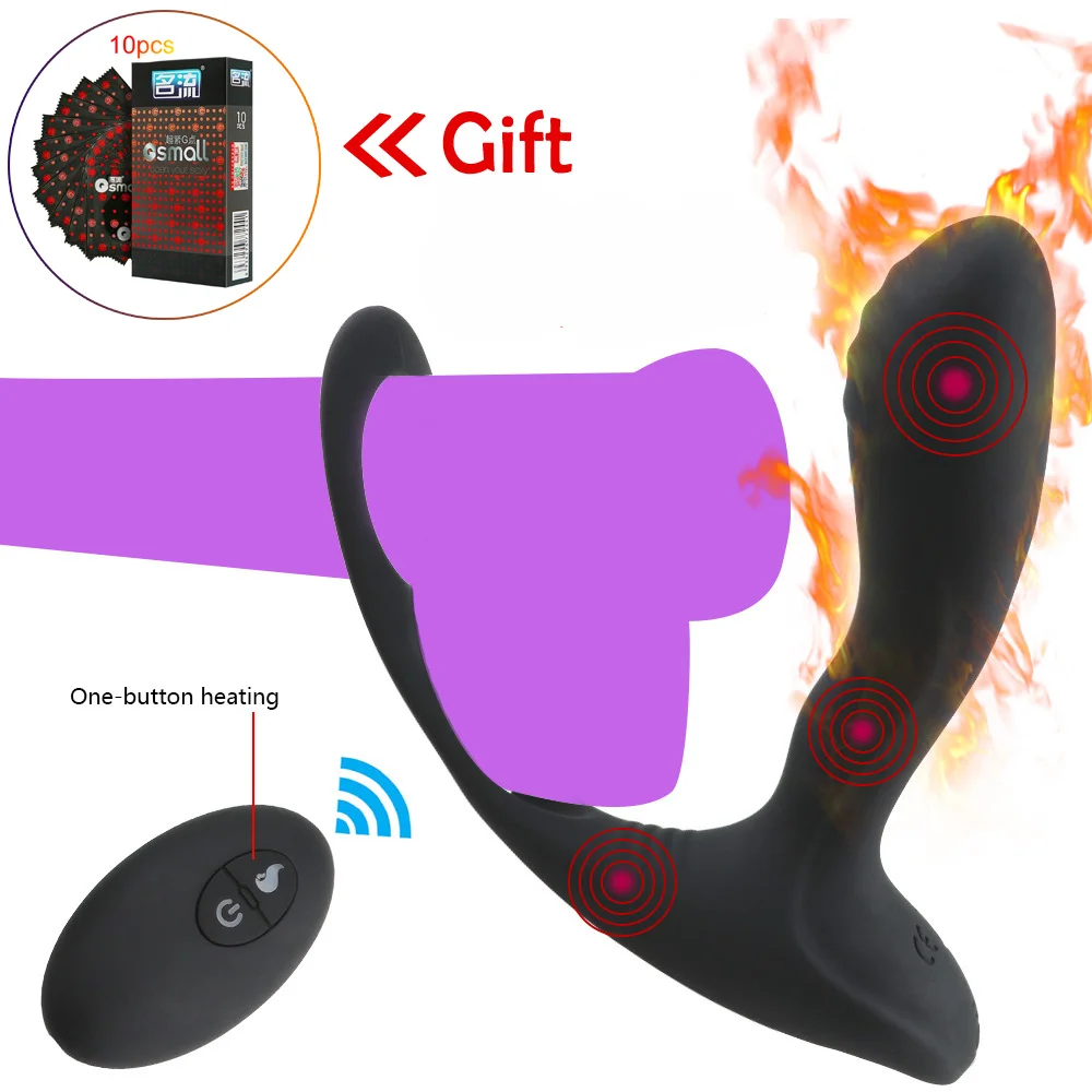  Vibrador de masaje de próstata por Control remoto para hombre vibrador de carga USB Juguetes sexual