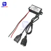 diymore DC-DC 12V to 5V 3A 15W Buck Converter Step Down Power Supply Module Dual Female USB Output Adapter for Car ► Photo 3/6