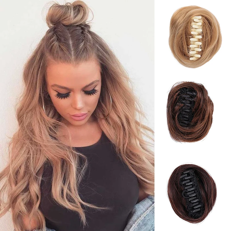 DIANQI-pelo sintético rizado suave, paquete de cabello s, trenza ondulada elástica sin volumen envuelta alrededor de una cola de caballo para mujer