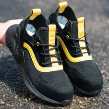 Lightweight Men's Safety Shoes Construction Site Leisure and Comfortable Protective Shoes Couple Labor Insurance Shoes