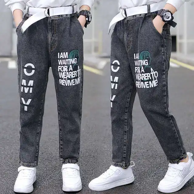 Pantaloni per ragazzi pantaloni per bambini moda ragazzi Jeans Leggings  strappati per bambini abiti in Denim primavera bambino Casual Jean Infant  da 4 a 14 anni|Jeans| - AliExpress