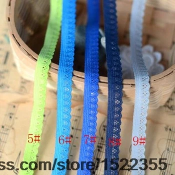 

Lace materials into the 4 -color stretch polyester lace