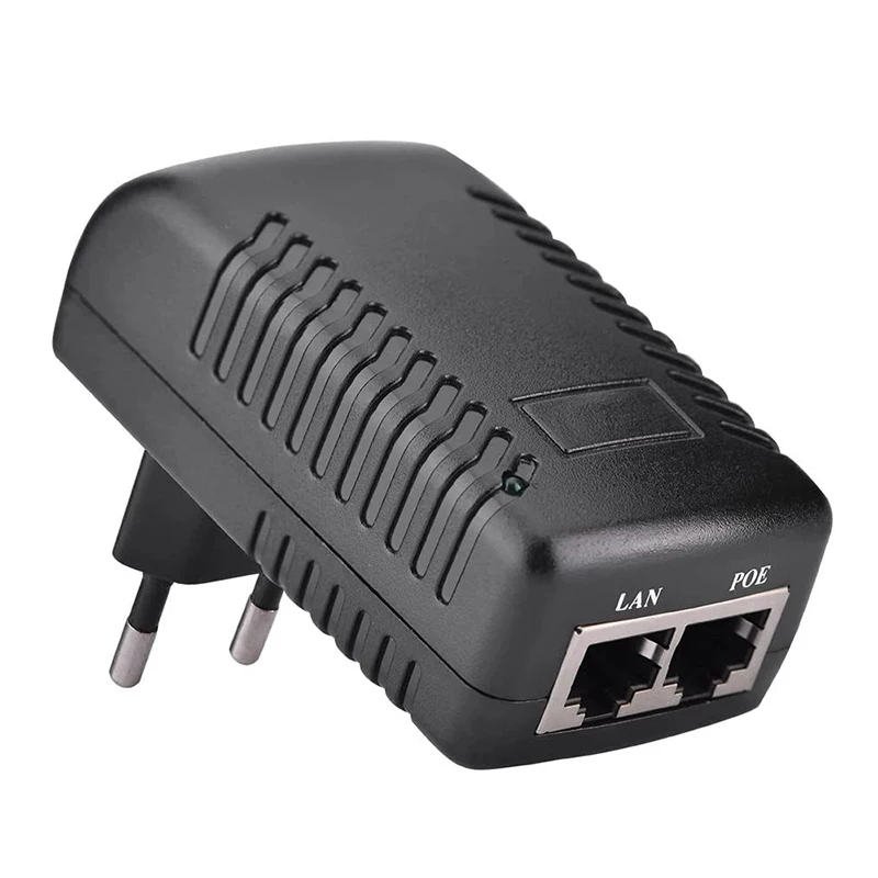 CCTV безопасности AC 110V-240V DC/DC 12V 1A POE инжектор Мощность адаптера Ethernet IP Камера