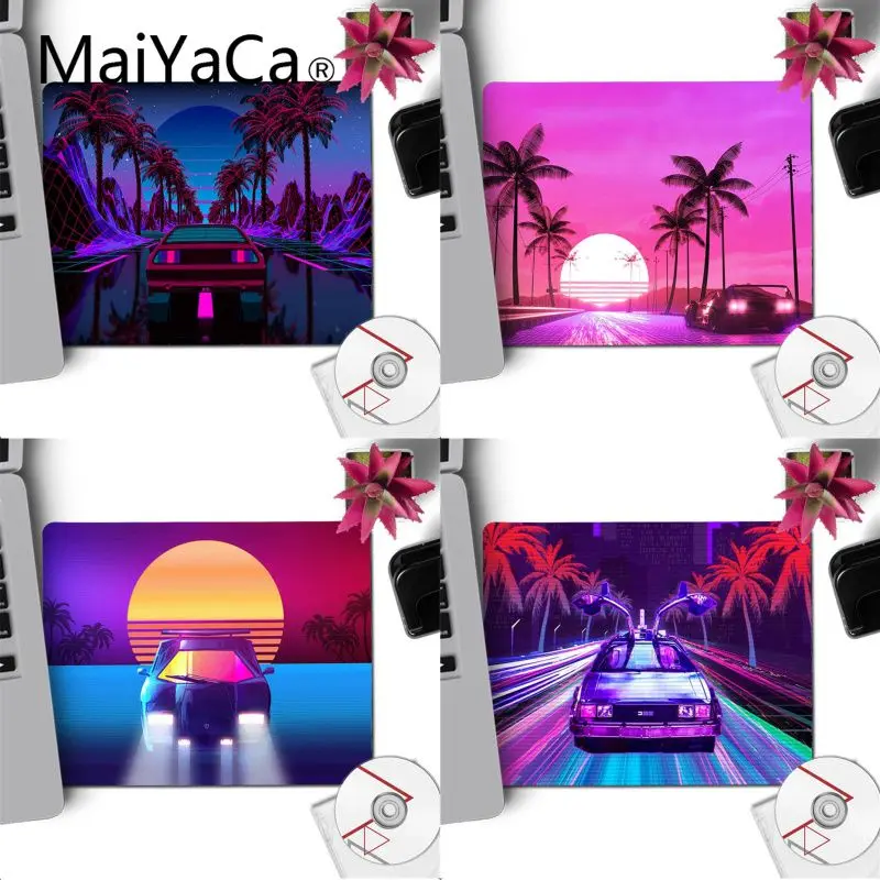 MaiYaCa Vaporwave спортивный автомобиль красивый коврик для мышки в стиле аниме