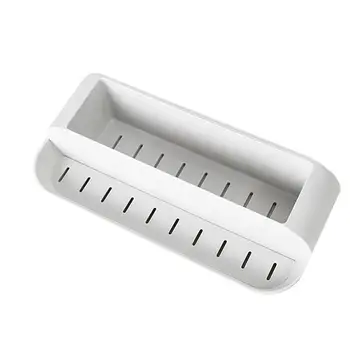 

1 PC Wall Mount Punch Free Draining Rack Plastic Sponge Spice Storage Shelf Spoon Chopsticks Container For Bathroom Kitchen