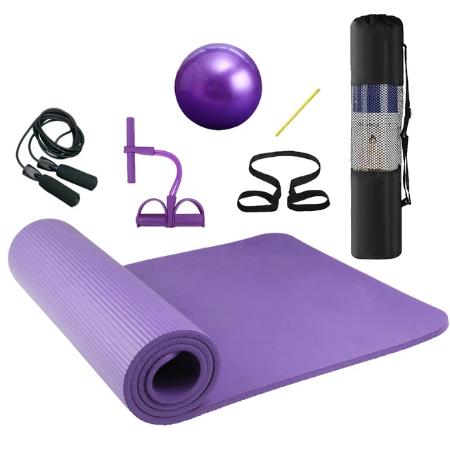 yoga mat and ball