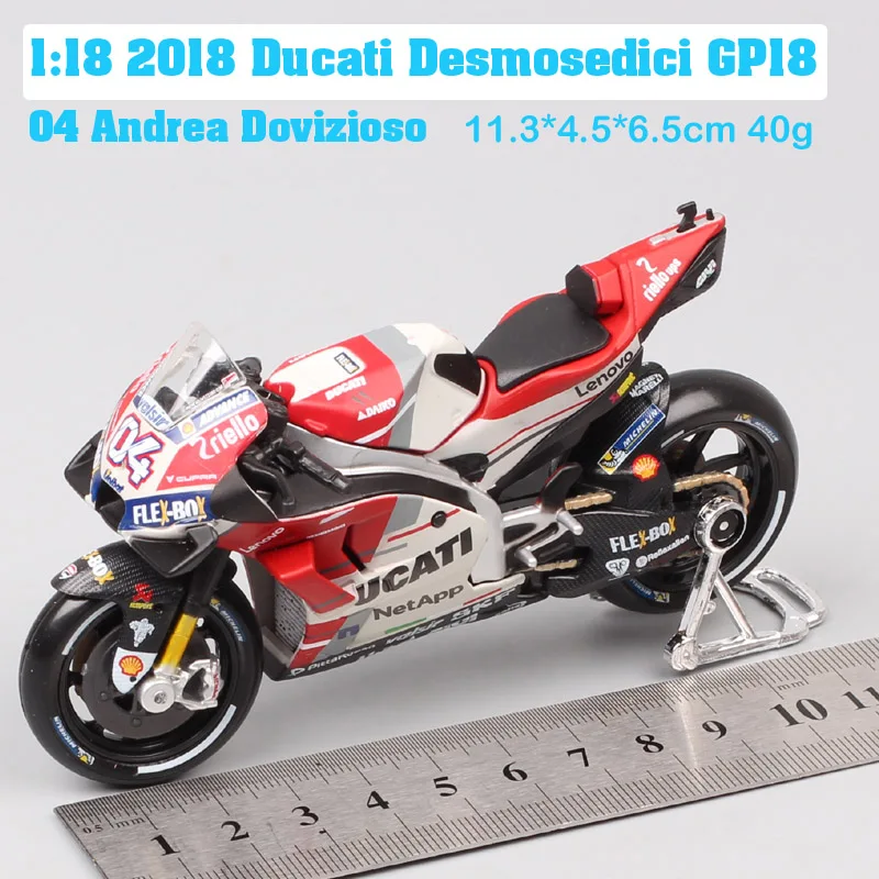 Ducati Desmosedici GP18 MotoGP Nr 04 2018 Andrea Dovizioso 1/18 Maisto Modell Mo 
