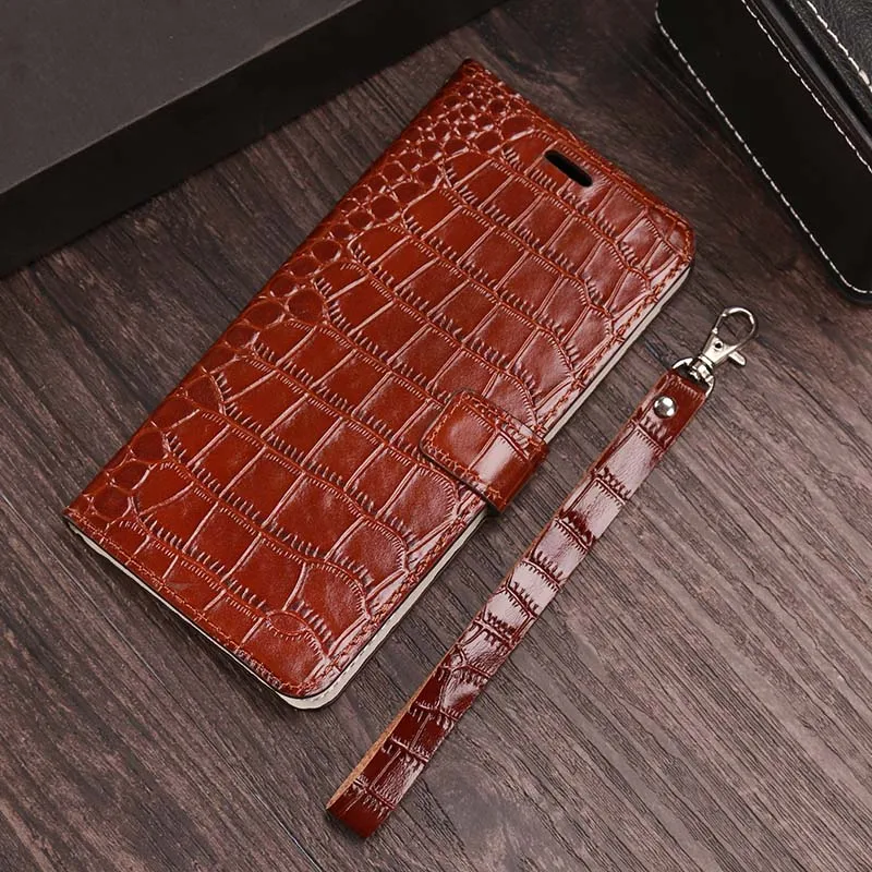 Brown Чехол для телефона для samsung Galaxy S7 край S8 S9 S10 Plus Note 9 8 10 A20 A30 A50 A70 воловья кожа ремешок чехол для A5 A7 A8 J5 J7 - Цвет: Brown