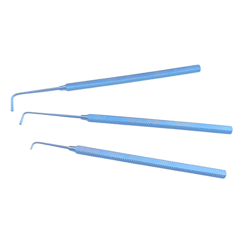

Titanium Ophthalmic Pull Hook Small/medium/large Strabismus Hook Hole-free Round Head Medical Strabismus Hook Ophthalmic Tool