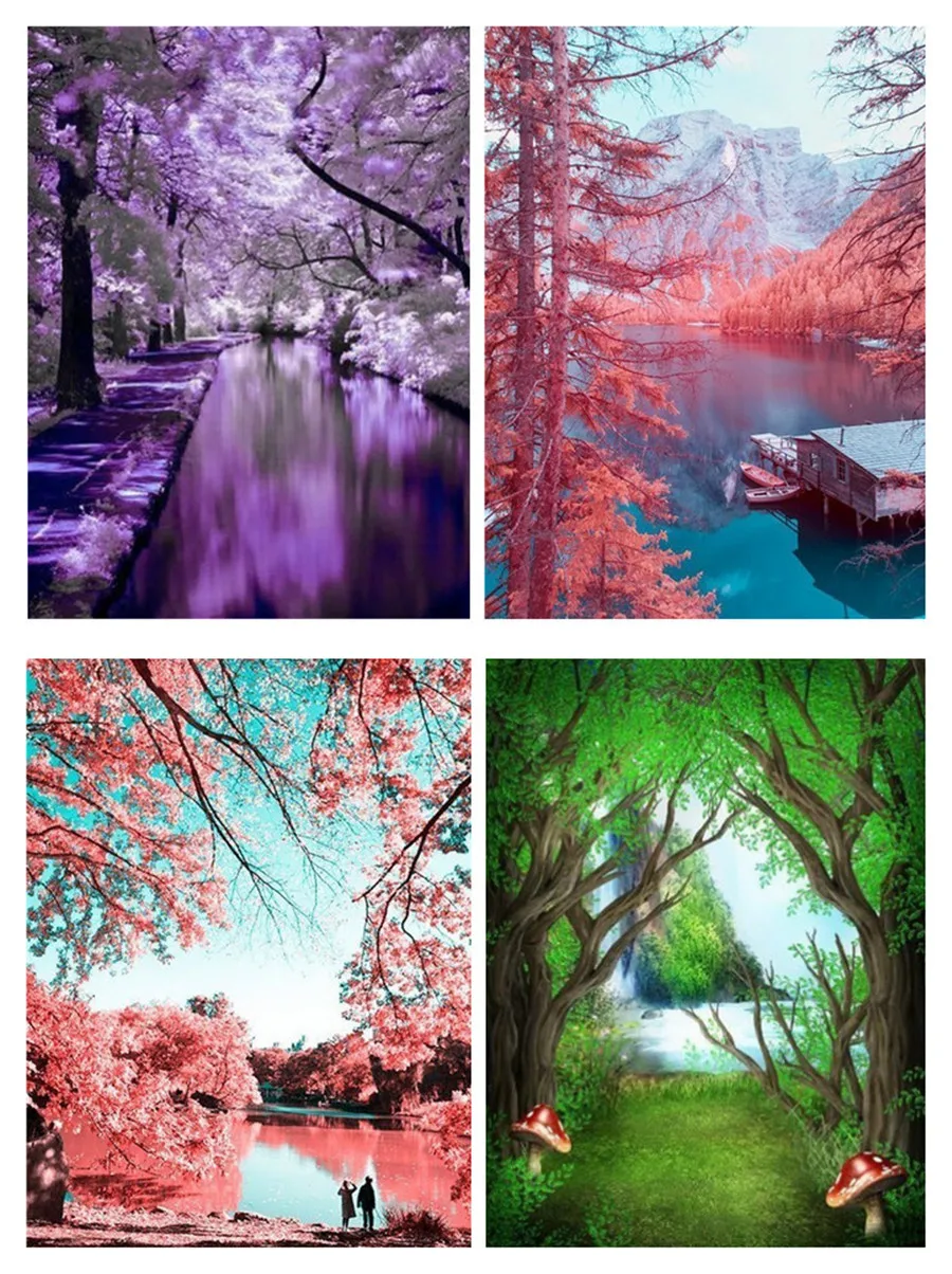 

Diamond Painting Scenery Tree DiamondCross Embroidery Home Decoration Gifts