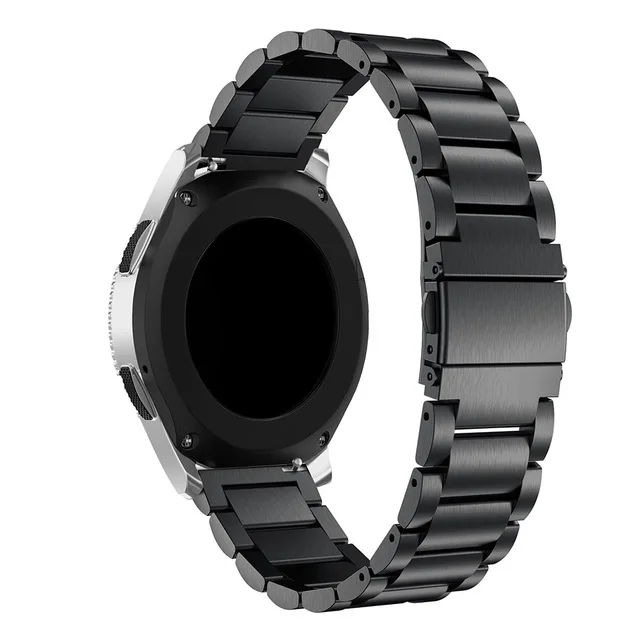 Черный 20 мм 22 мм huami Amazfit gtr ремешок Bip для samsung gear S3 s2 sport Classic huawei gt 2 active galaxy watch 42 мм 46 Band 40 44 мм - Цвет: Черный