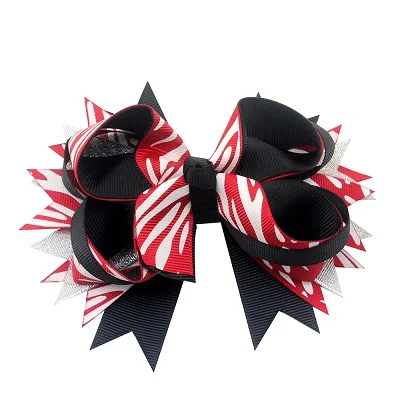 style 10 Adogirl, 10 шт., заколка для волос в полоску с бантами, эксклюзивные аксессуары для волос ручной работы, заколка для волос с четырехлистным клевером - Цвет: style 10