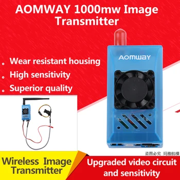 

Aomway FPV 5.8Ghz 1000mW 1W 48CH AV Audio Video Transmitter and Receiver with DVR Recorder function