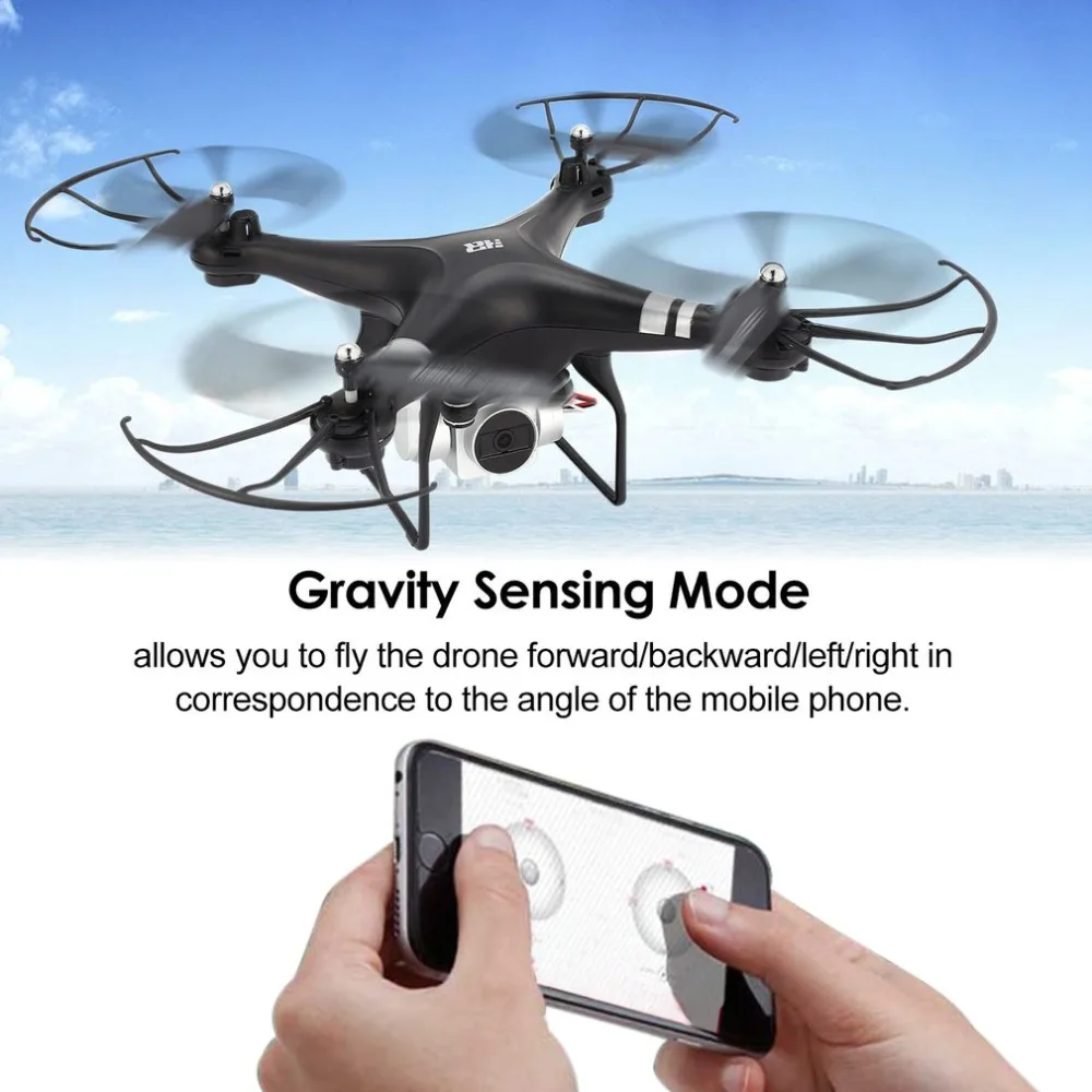 SH5HD 2,4G FPV Дрон RC Квадрокоптер с 1080P Регулируемый широкий угол Wi-Fi HD камера живое видео высота удержания Безголовый режим ti