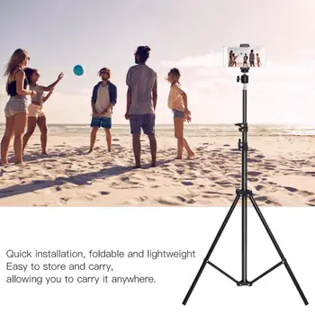 

200cm Extendable 360 Degree Rotation Digital Camera Tripod with Adjustable Phone Holder camera tripod for digital SLR cameras