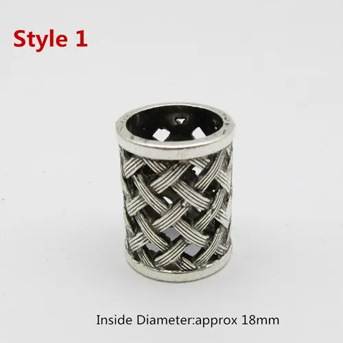 1pcs Style 1 1 шт./упак. разных 6 видов стилей viking, подвязанные лентой, с объемной волной, бороды, дредлоки, для увеличения объема, бусины кольца трубки для Аксессуары для волос - Цвет: 1pcs Style 1