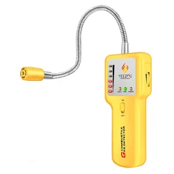 Techamor – détecteur de fuite Y201 Portable, détecteur de gaz naturel, alarme visuelle sonore, sonde de capteur Flexible 